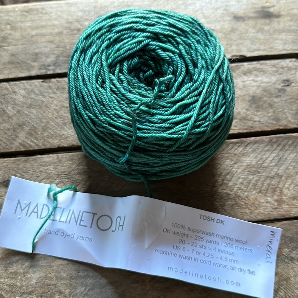 Luxury hand dyed DK Madelinetosh yarn